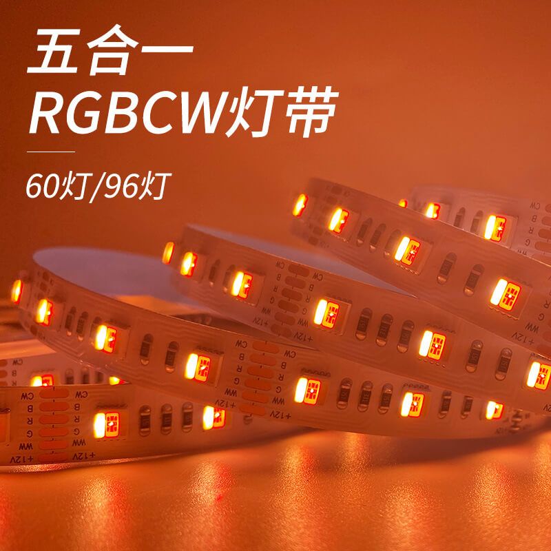 RGB CCT 5050雙色溫調(diào)光五合一6線復(fù)合燈帶 DC12V/24V - 2