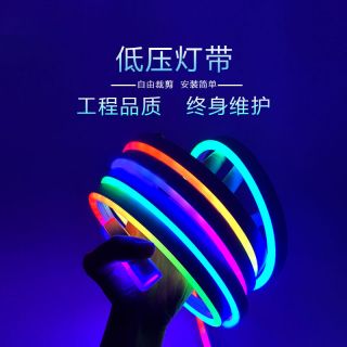 幻彩霓虹燈帶6x12跑馬流水漸變?nèi)嵝怨枘z戶外防水燈帶DC12V - 2